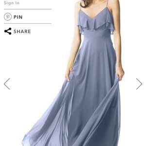 Jenny Yoo Mila bridesmaid dress in Peri